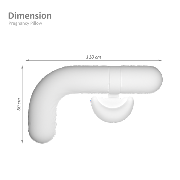 بالش L بارداری رنگ کرم